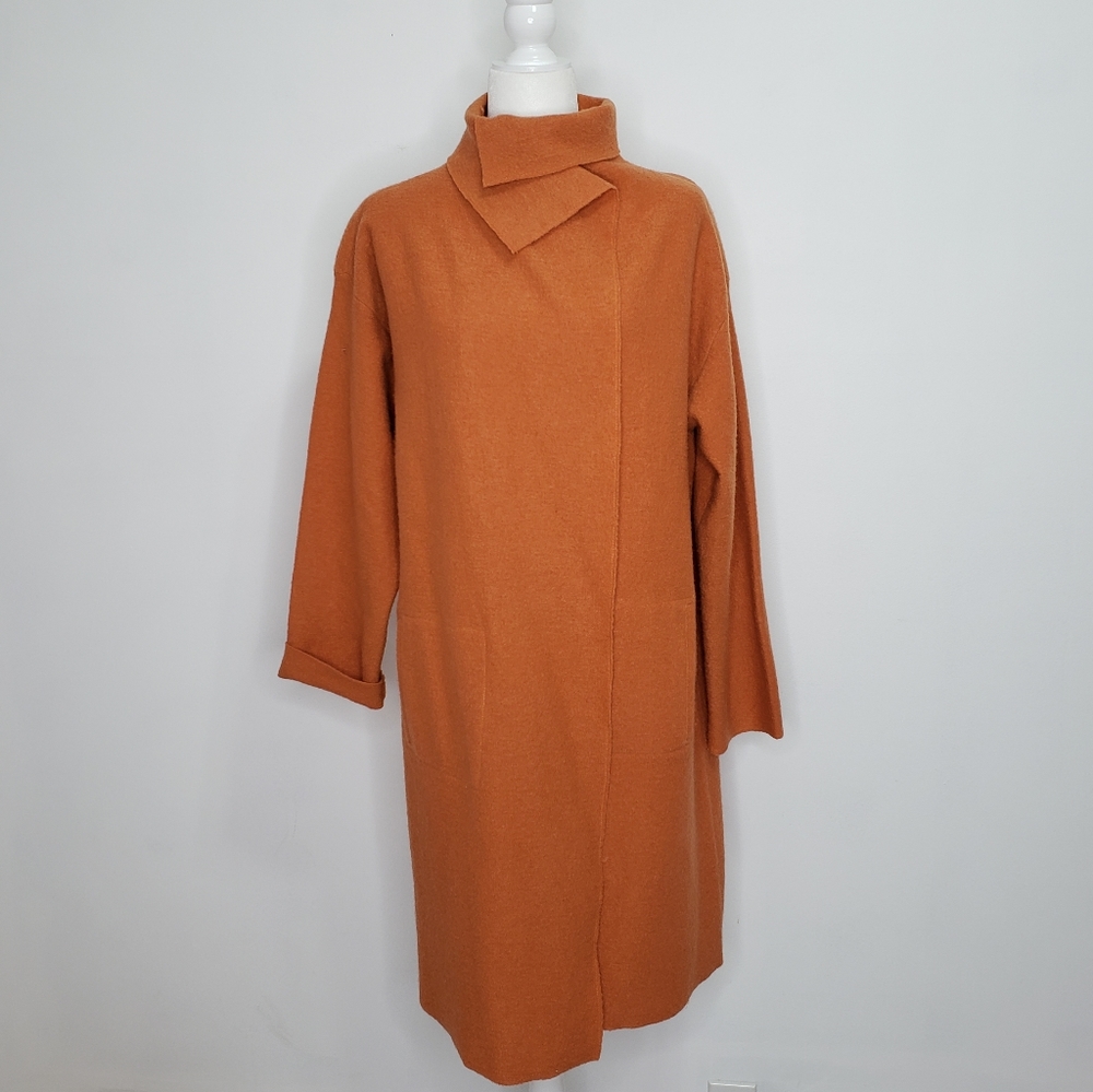 Vintage Marconi Boiled Wool Midi Duster Coat
